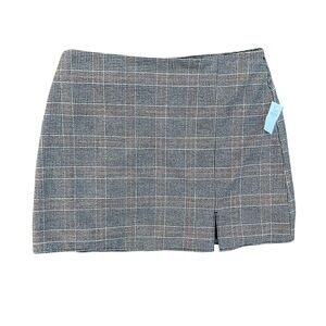 Old Navy Womens Black, Gray & Orange Checkered Skirt